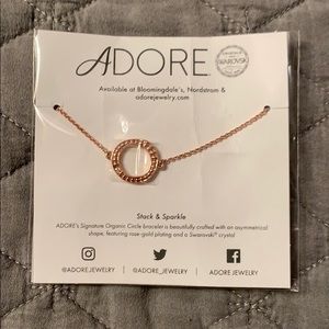 Adore rose gold plated bracelet.